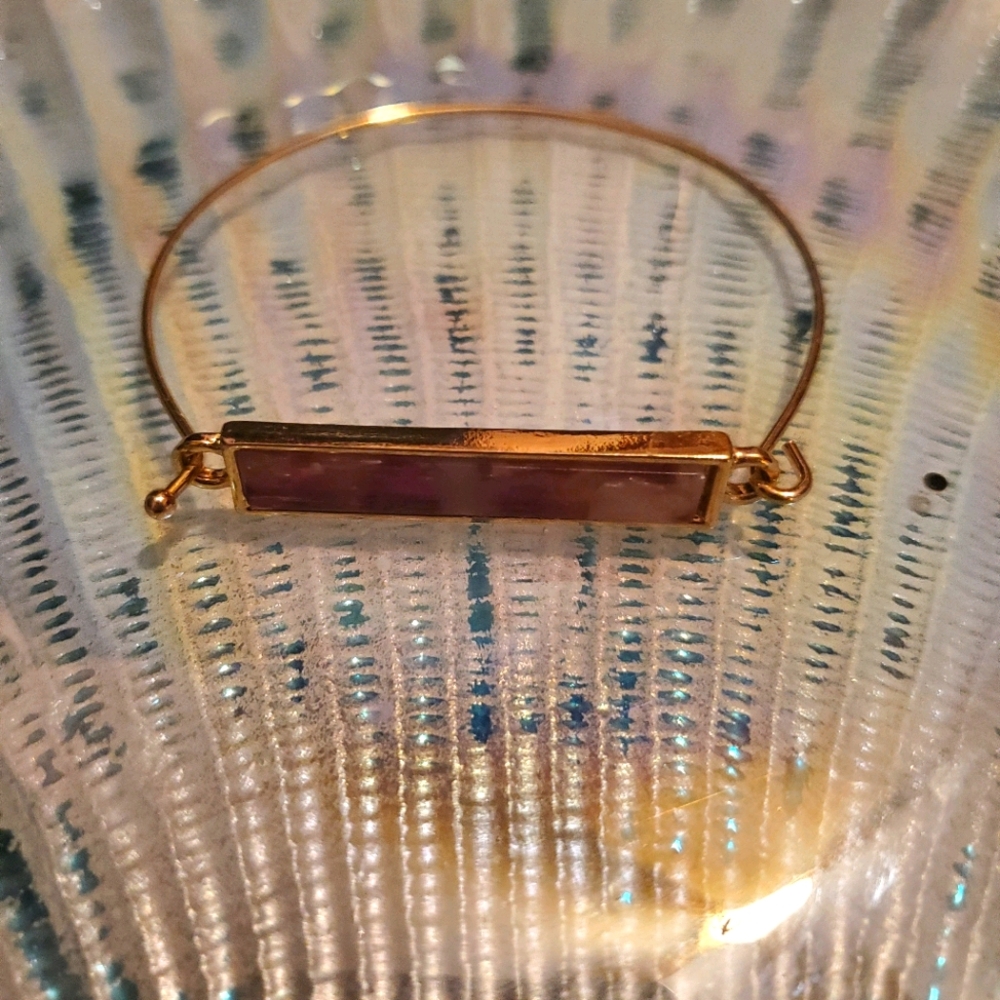 Purple and Gold Bracelet